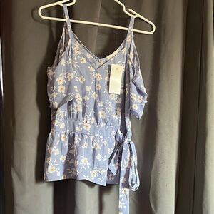 Sienna Sky Floral Lavender Wrap Top